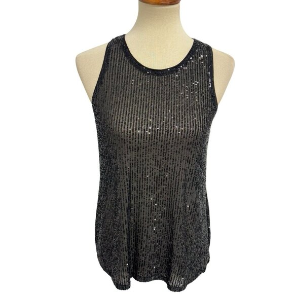 Cece women's evening tank top sequined sheer size XL - Picture 9 of 9